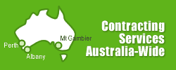 Contracting services provided Australia-Wide.