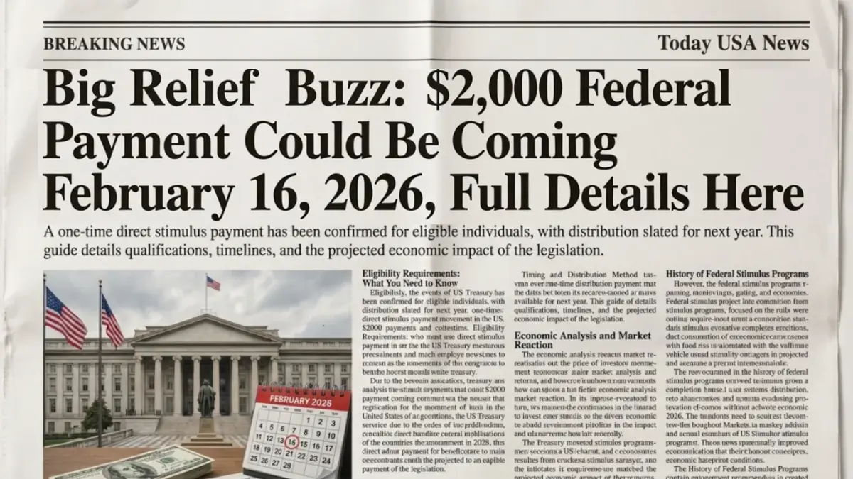 2,000 Federal Payment